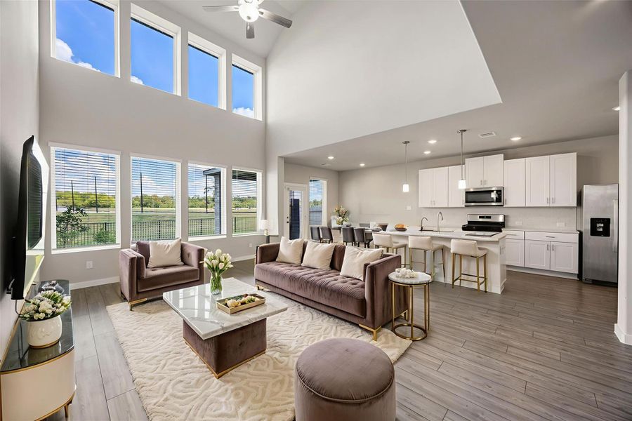 Furnished interior view inside a new home in , Rosenberg (Image 10). Furnished interior view inside a new home in , Rosenberg (Image 10).