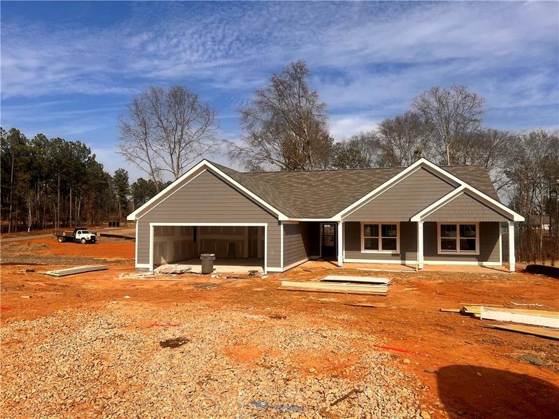 In-progress construction of a new home in , Hartwell, GA (Image 34).