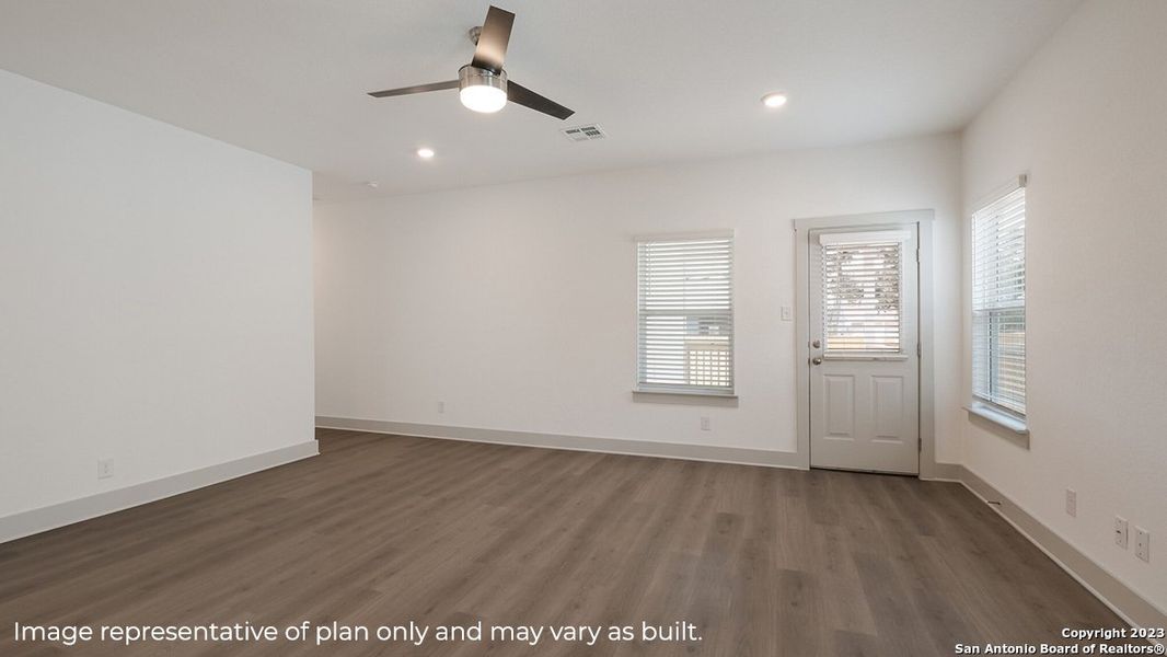 Spacious, unfurnished interior of a new home in Riverstone at Westpointe, San Antonio (Image 21).