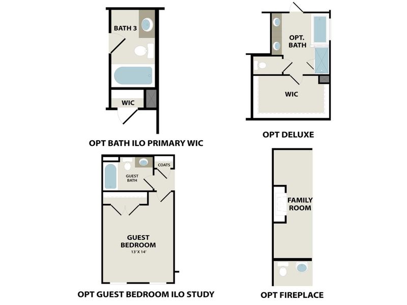 2D floor plan layout for the The Henry A-BC by Davidson Homes LLC in Benders Cove, Mount Juliet, TN (Image 5). 2D floor plan layout for the The Henry A-BC by Davidson Homes LLC in Benders Cove, Mount Juliet, TN (Image 5).