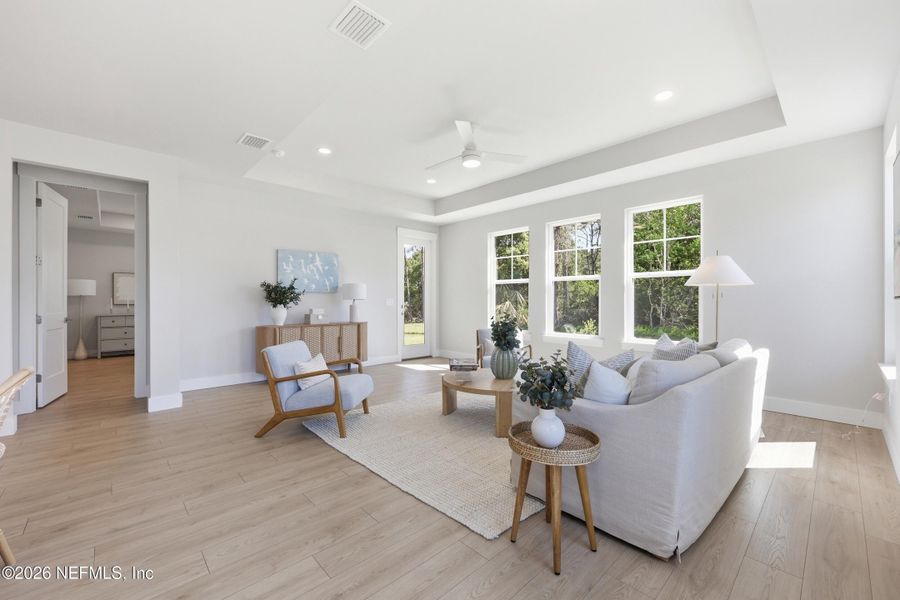 Furnished interior view inside a new home in Palm Coast Homes, Palm Coast (Image 34).