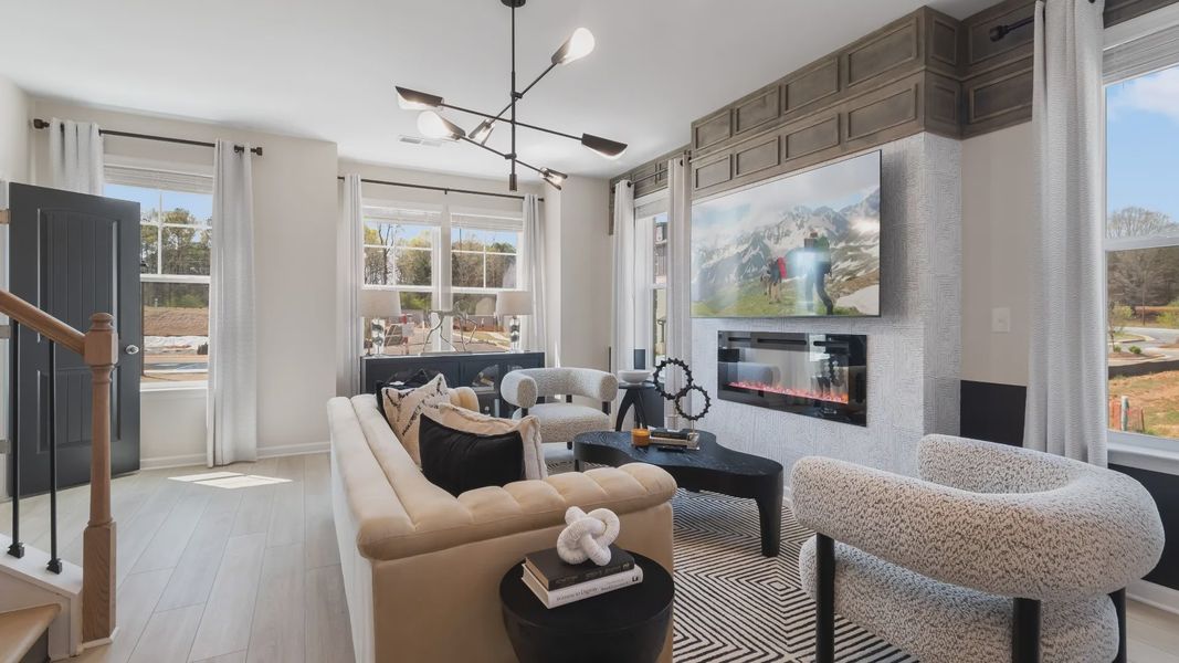 Furnished interior view inside a new home in Daybreak, Newnan (Image 16).