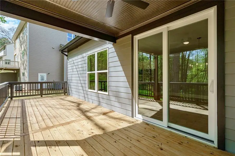 Exterior details and patio area of a home in , Atlanta (Image 3).