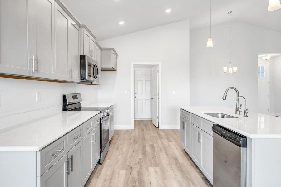 Furnished interior view inside a new home in Parkland Place, Pace (Image 5).