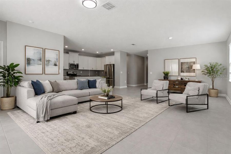 Furnished interior view inside a new home in , Davenport (Image 10).
