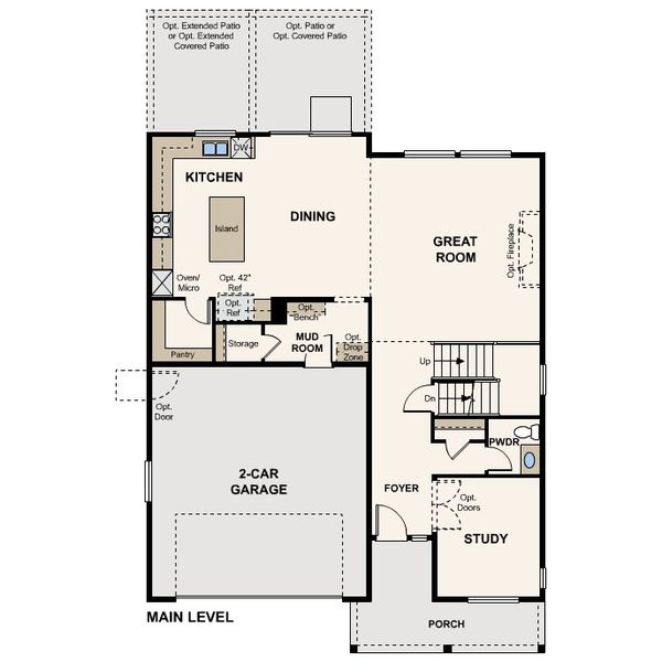 2D floor plan layout for the Gateway by Century Communities in Overland Ranch, Aurora, CO (Image 2). 2D floor plan layout for the Gateway by Century Communities in Overland Ranch, Aurora, CO (Image 2).