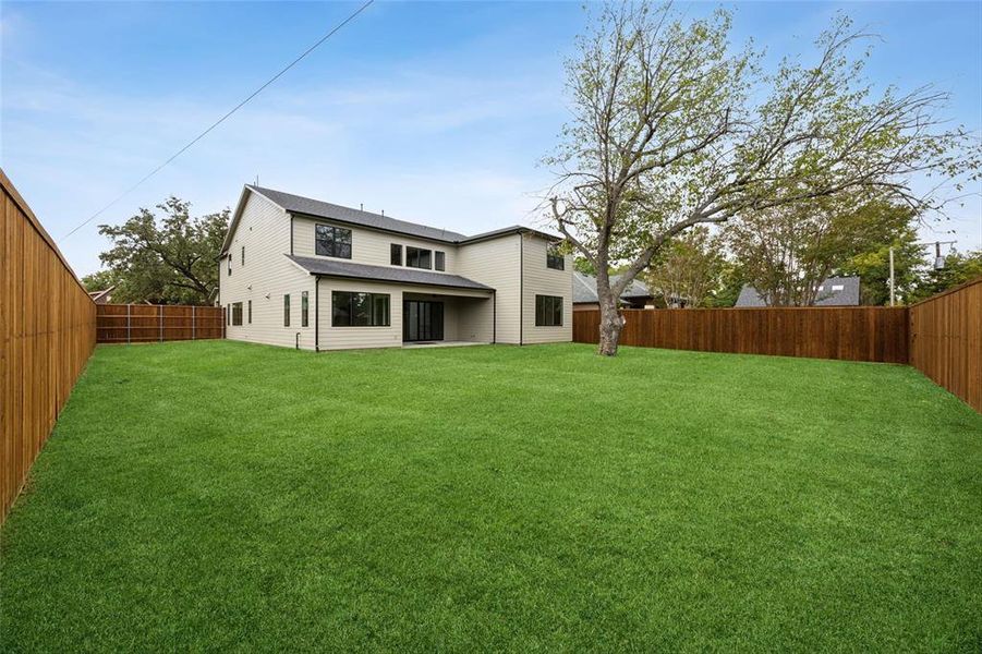 Oversized Backyard with room for a pool