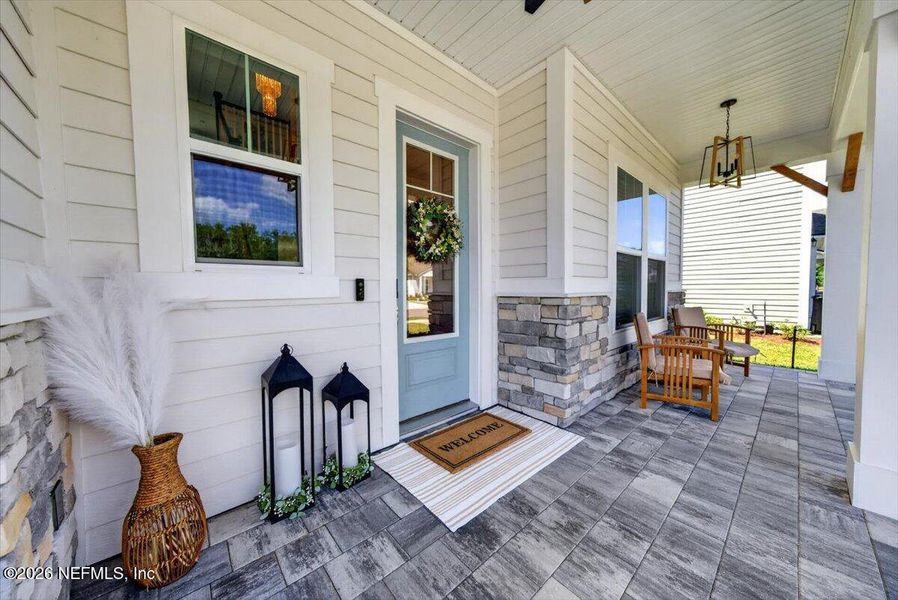 Exterior details and patio area of a home in , St. Johns (Image 27).