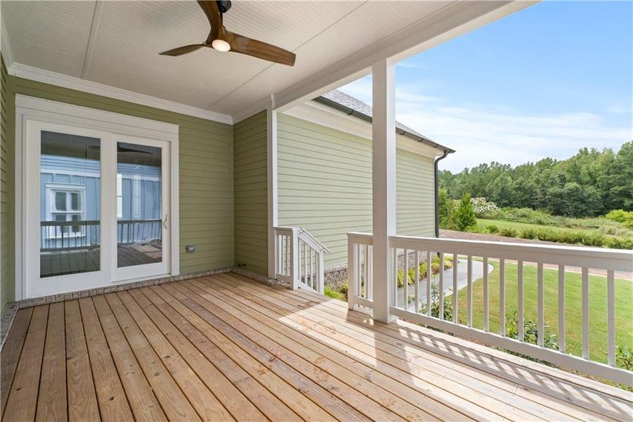 Exterior details and patio area of a home in Crossroads, Milton (Image 23).