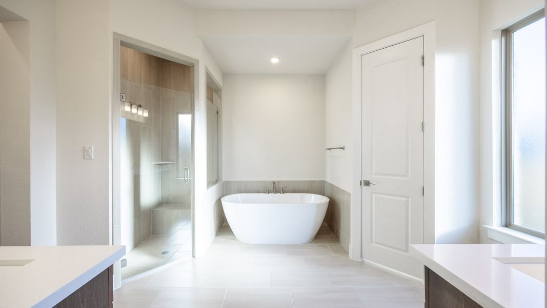 Furnished interior view inside a new home in Eldorado At Santa Rita Ranch 60', Liberty Hill (Image 6).