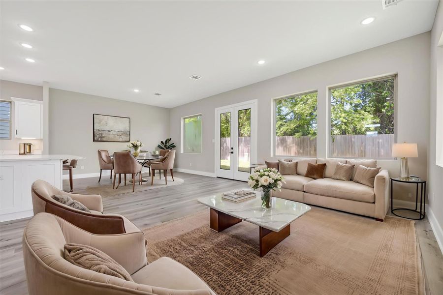 Furnished interior view inside a new home in , Houston (Image 6).