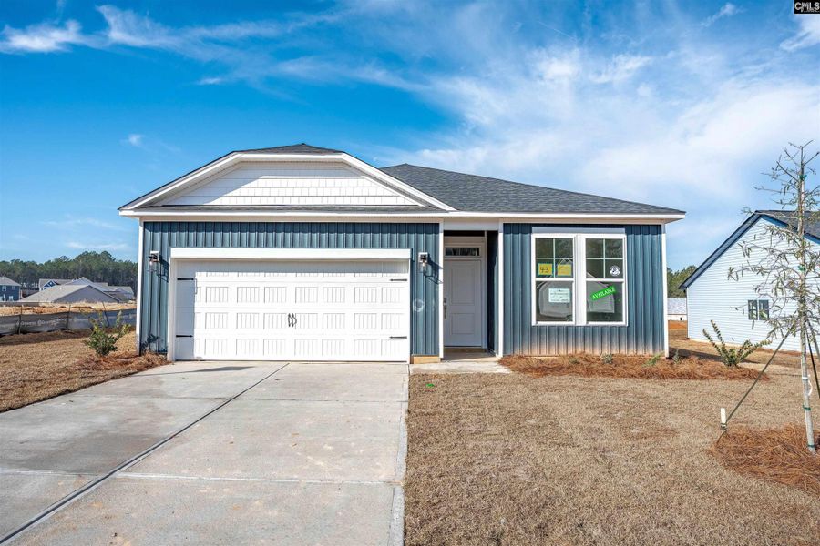 Front exterior of a new home in Rolling Hills, Prosperity, SC, highlighting curb appeal (Image 2). Front exterior of a new home in Rolling Hills, Prosperity, SC, highlighting curb appeal (Image 2).
