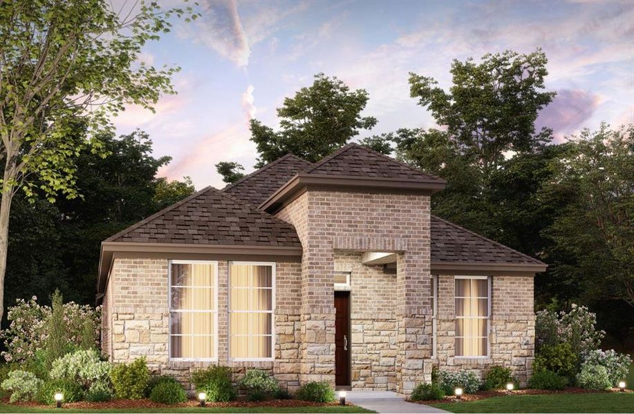 Front exterior of a new home in Tarrytown, Crowley, TX, highlighting curb appeal (Image 4). Front exterior of a new home in Tarrytown, Crowley, TX, highlighting curb appeal (Image 4).