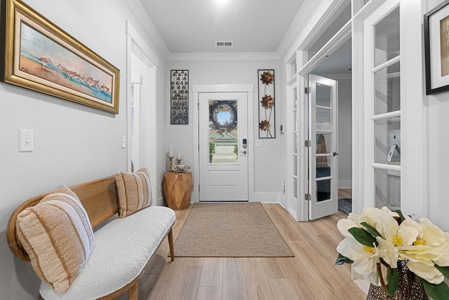Furnished interior view inside a new home in Sea Island Preserve, Johns Island (Image 14).