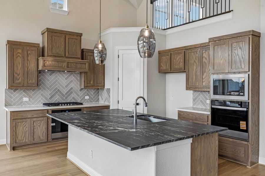 Furnished interior view inside a new home in Cedar Ridge Estates, Grand Prairie (Image 7).