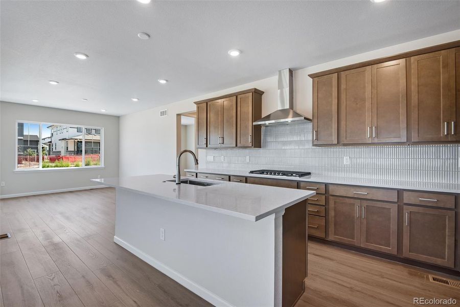 Furnished interior view inside a new home in Ensemble at The Aurora Highlands, Aurora (Image 9).