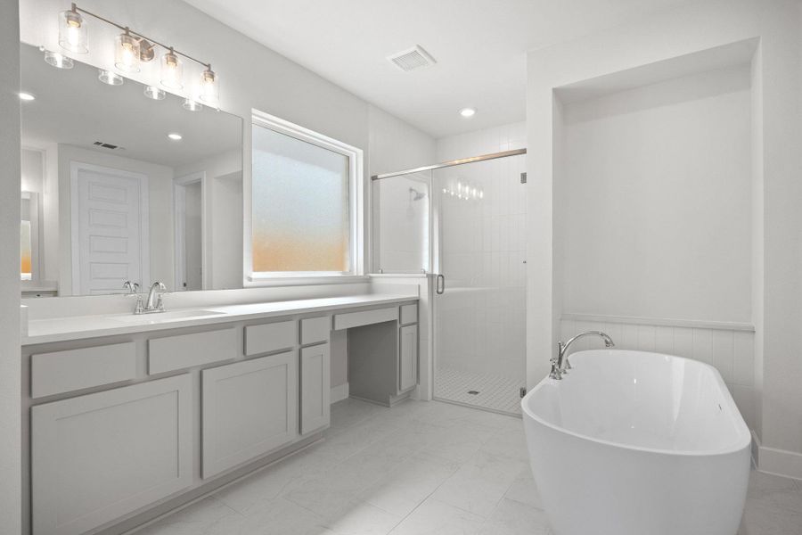 Furnished interior view inside a new home in Parmer Ranch, Georgetown (Image 7).