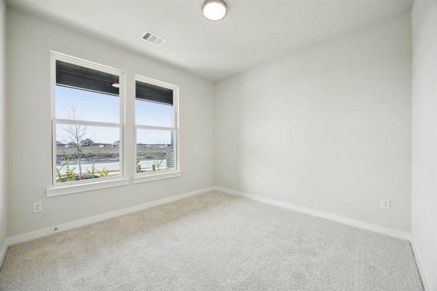 Bedroom at the front of the home