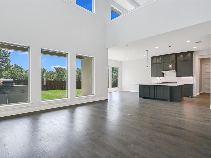 Representative unfurnished interior of a home built from the Topaz II by Giddens Homes in Riverstone, Georgetown (Image 78).