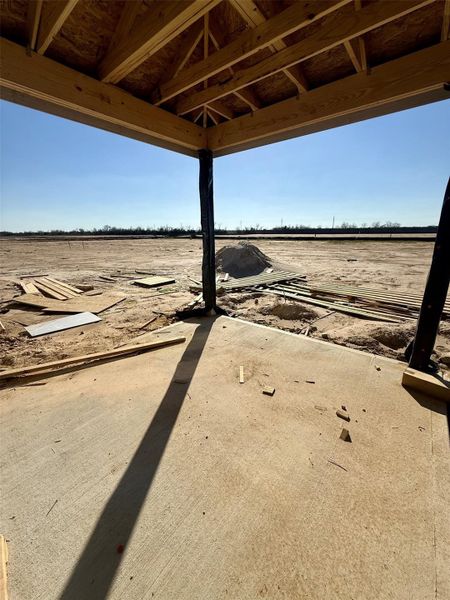 Relax and grill on this outdoor covered patio