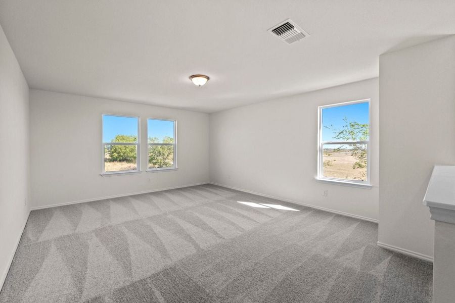 Spacious, unfurnished interior of a new home in Salerno - Heritage Collection, Round Rock (Image 7). Spacious, unfurnished interior of a new home in Salerno - Heritage Collection, Round Rock (Image 7).