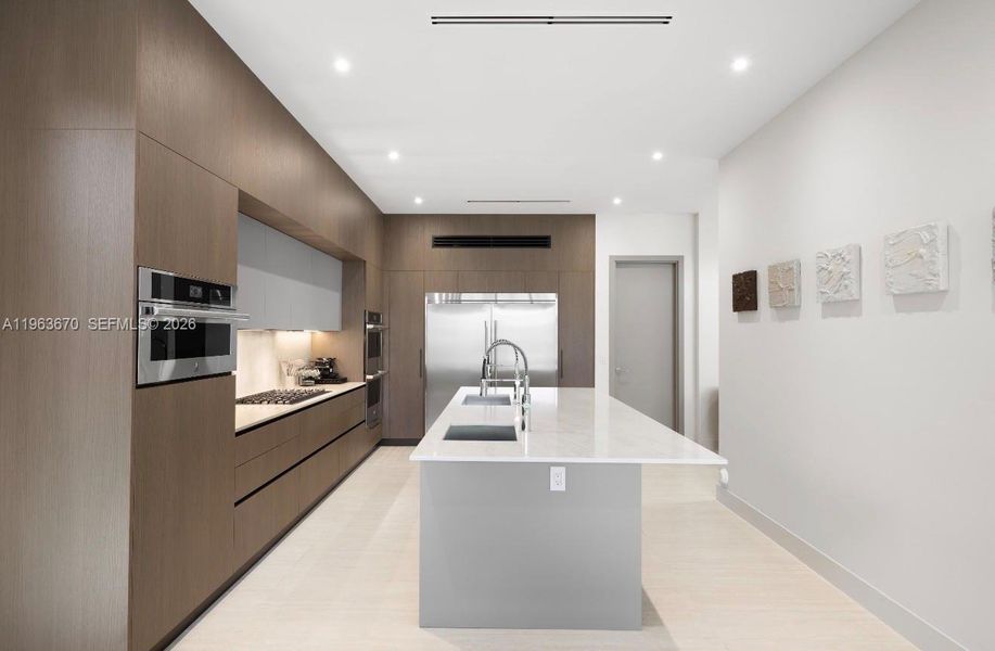 Furnished interior view inside a new home in , Miami (Image 8).