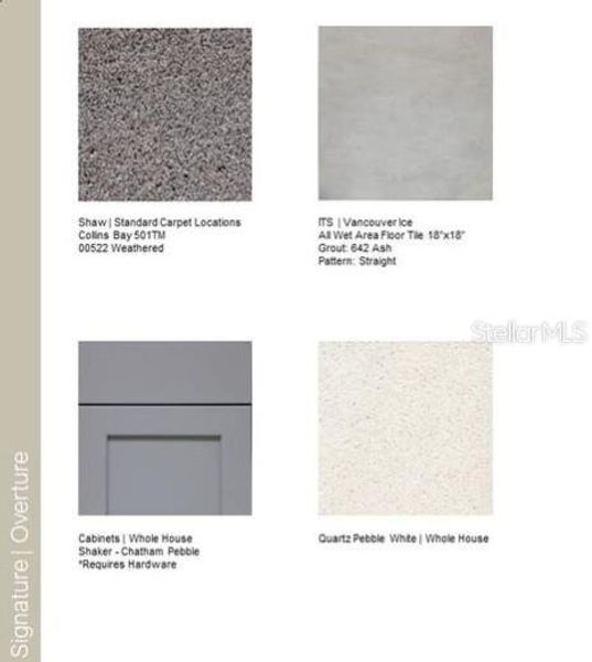 Sample of building materials used in homes in Waterstone, Groveland (Image 24). Sample of building materials used in homes in Waterstone, Groveland (Image 24).