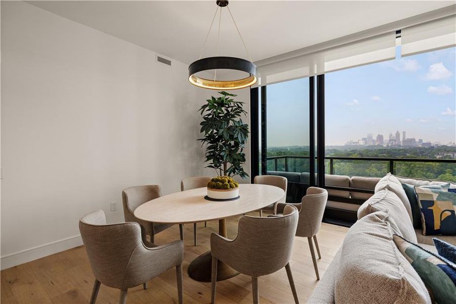 Furnished interior view inside a new home in , Atlanta (Image 16).
