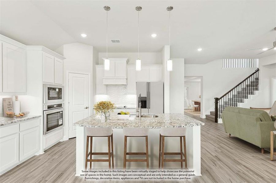 Furnished interior view inside a new home in Sunrise at Garden Valley, Waxahachie (Image 10). Furnished interior view inside a new home in Sunrise at Garden Valley, Waxahachie (Image 10).