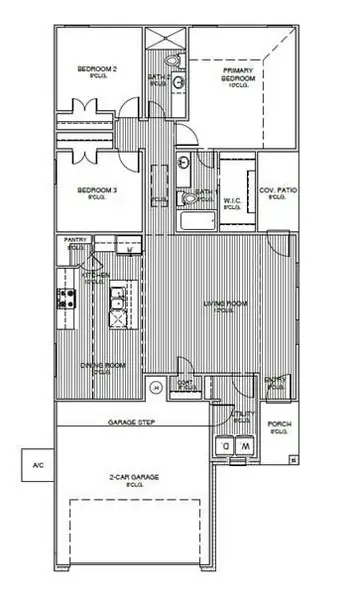 2D floor plan layout of this home in , Splendora, TX (Image 2). 2D floor plan layout of this home in , Splendora, TX (Image 2).