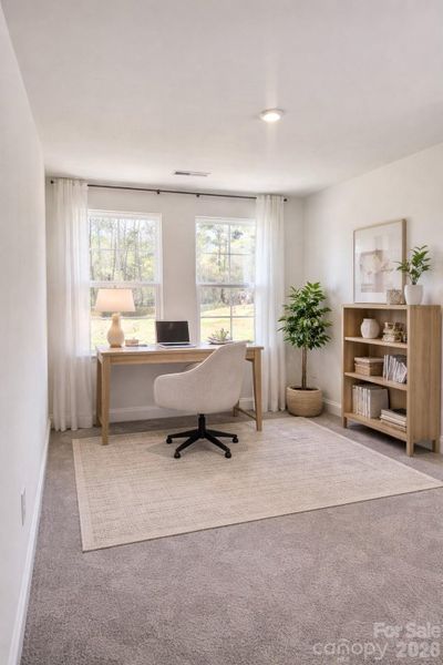 Bedroom 3 - Shown as Office Space