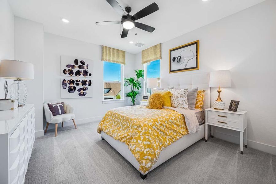 Furnished interior view inside a new home in Travisso, Leander (Image 23).