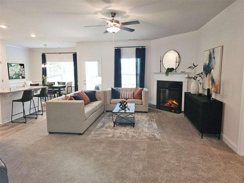 Furnished interior view inside a new home in Scarlett Place, Bowdon (Image 6).