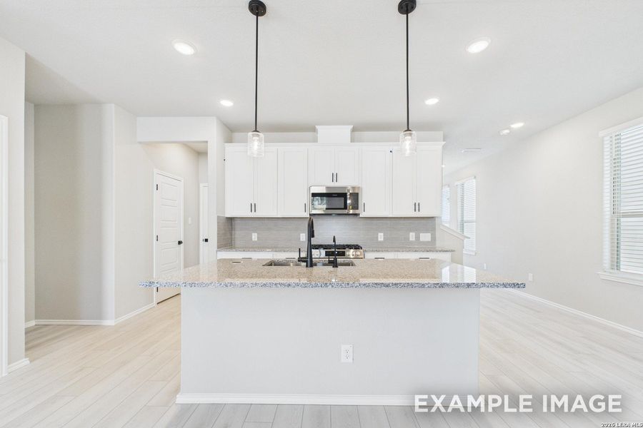 Furnished interior view inside a new home in Cedar Heights, San Antonio (Image 8).