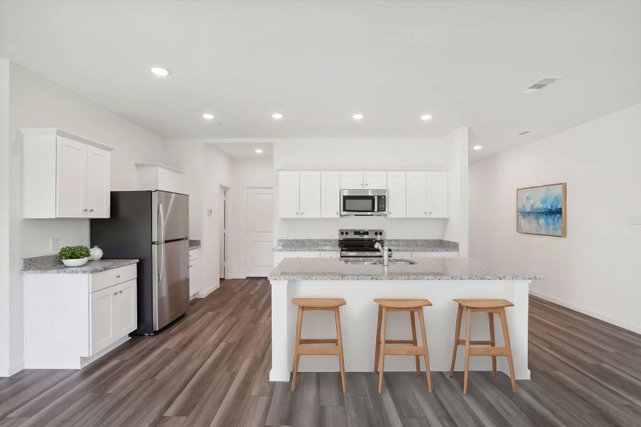 Representative furnished interior of a home built from the Orbit by Starlight Homes in Coyote Meadows, Anna (Image 3).