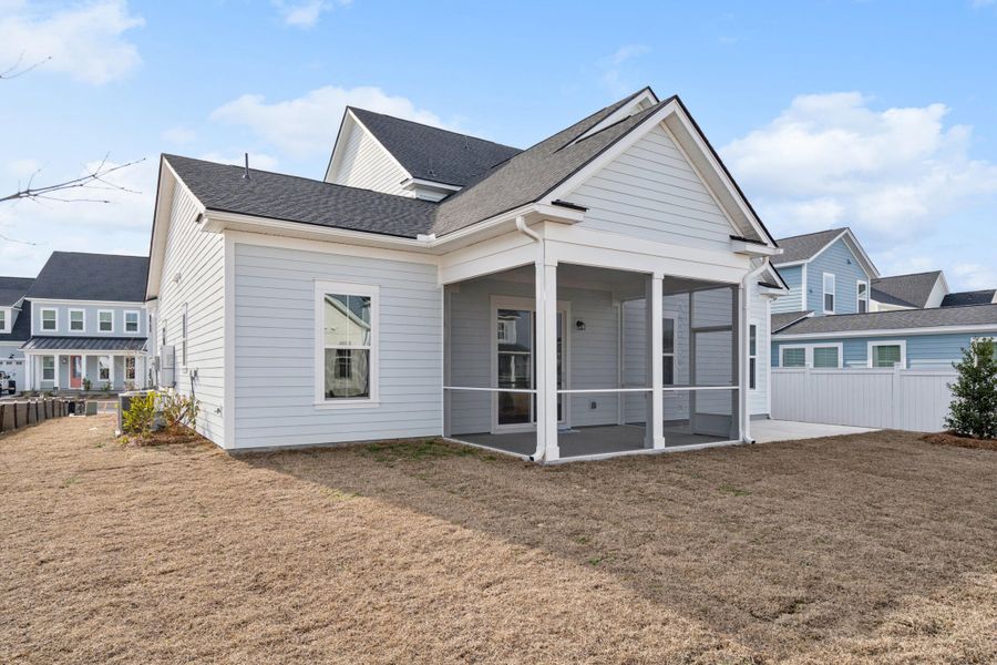 Exterior details and patio area of a home in Nexton, Summerville (Image 21).