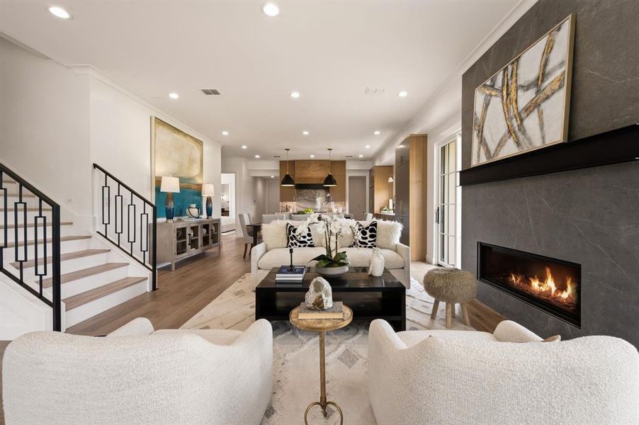 Furnished interior view inside a new home in , Flower Mound (Image 6). Furnished interior view inside a new home in , Flower Mound (Image 6).
