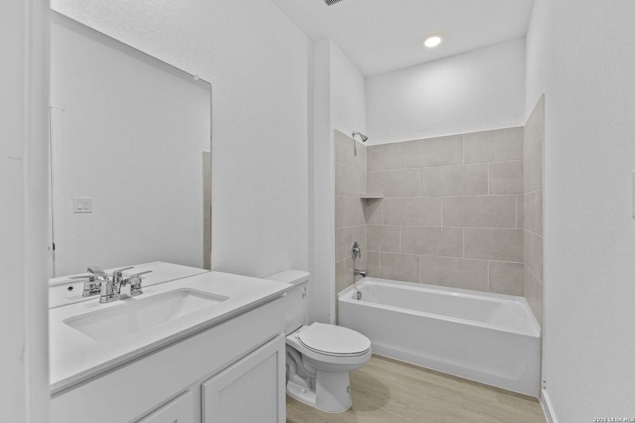 Furnished interior view inside a new home in Hightop Ridge, Converse (Image 4).