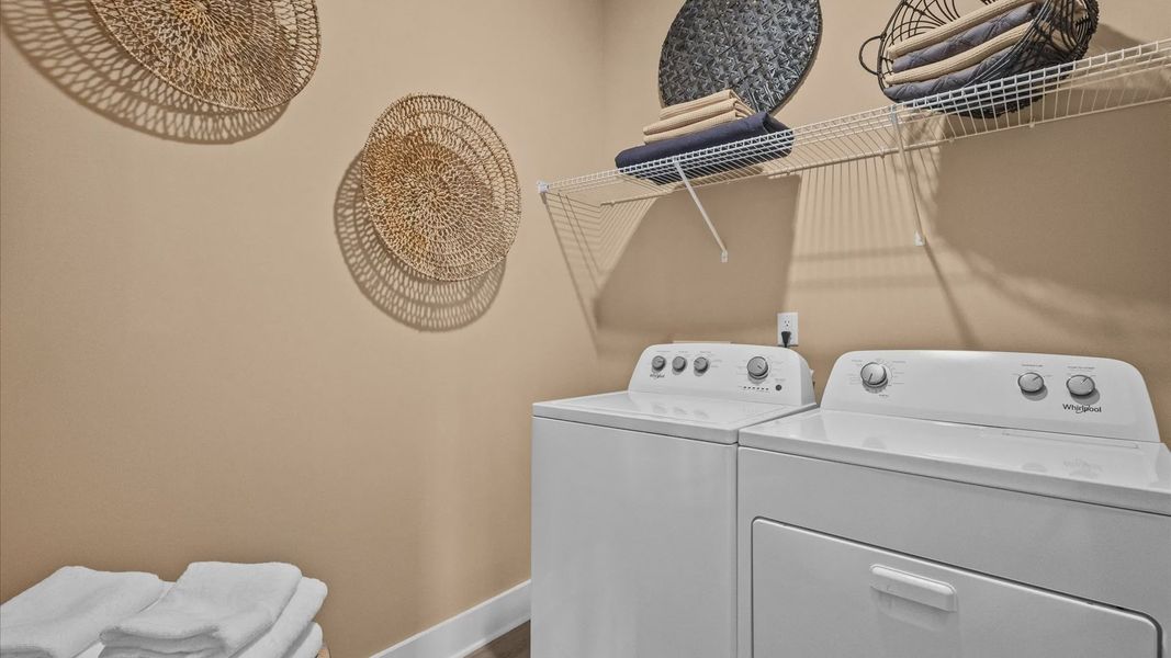 Representative furnished interior of a home built from the Wakefield by DRB Homes in Wells Crossing, Seneca (Image 7).