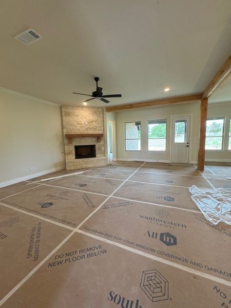 Spacious, unfurnished interior of a new home in Fannin Ranch, Leonard (Image 6). Spacious, unfurnished interior of a new home in Fannin Ranch, Leonard (Image 6).