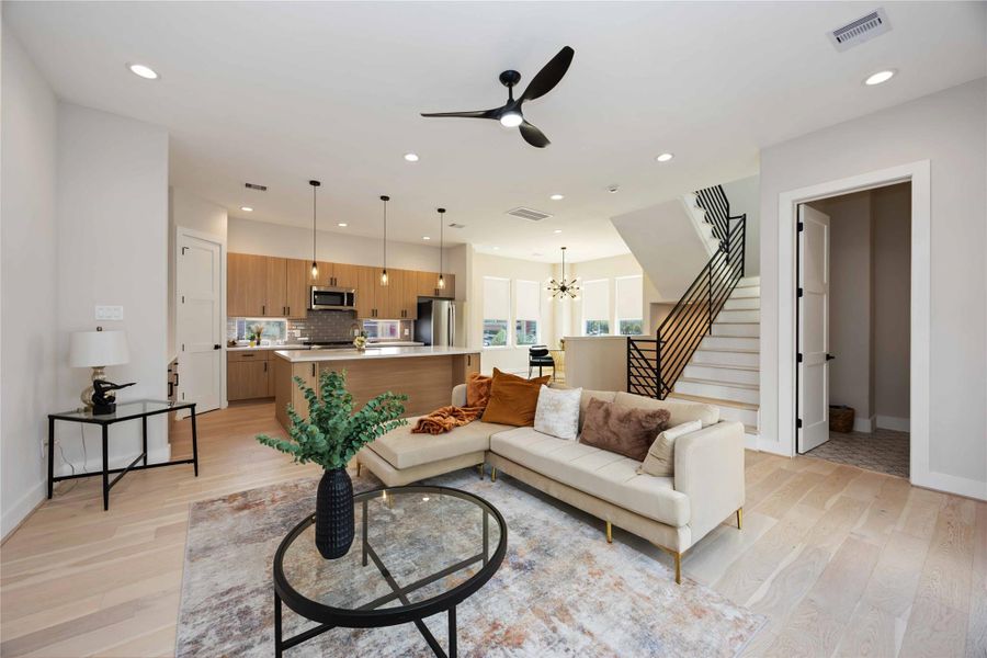 Furnished interior view inside a new home in , Houston (Image 8). Furnished interior view inside a new home in , Houston (Image 8).