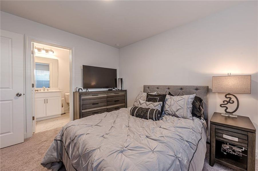 Furnished interior view inside a new home in , Suwanee (Image 36).