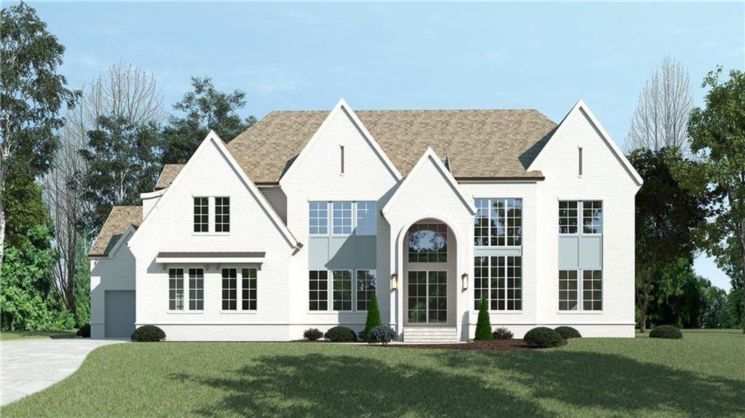 Front exterior of a new home in , Marietta, GA, highlighting curb appeal (Image 2). Front exterior of a new home in , Marietta, GA, highlighting curb appeal (Image 2).