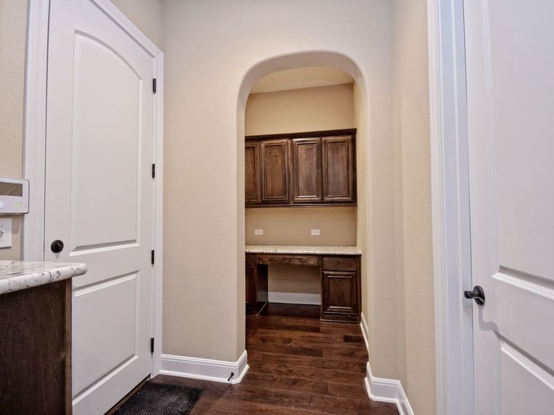 Representative furnished interior of a home built from the Madera II by Giddens Homes in Scofield Farms Estates, Georgetown (Image 248).