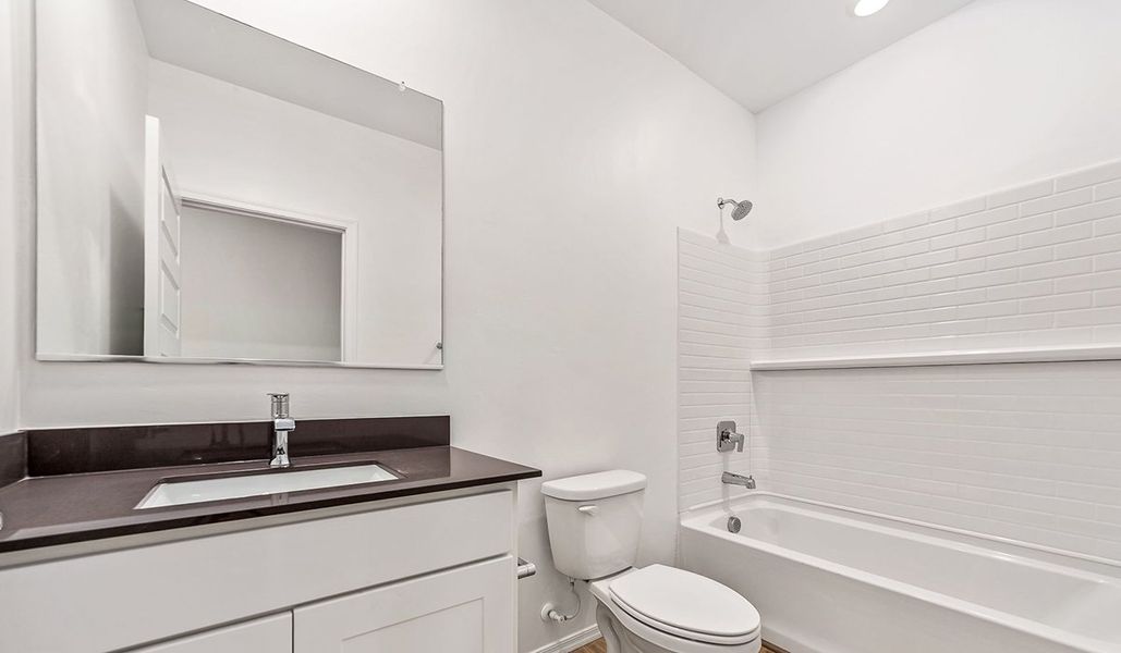 Furnished interior view inside a new home in Entrada Del Toro at Rancho Sahuarita, Sahuarita (Image 14).