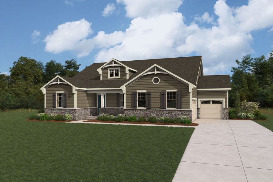 Representative exterior photo of a completed home built from the Clearwater by Mattamy Homes in Blair Place, Monroe, NC (Image 2).