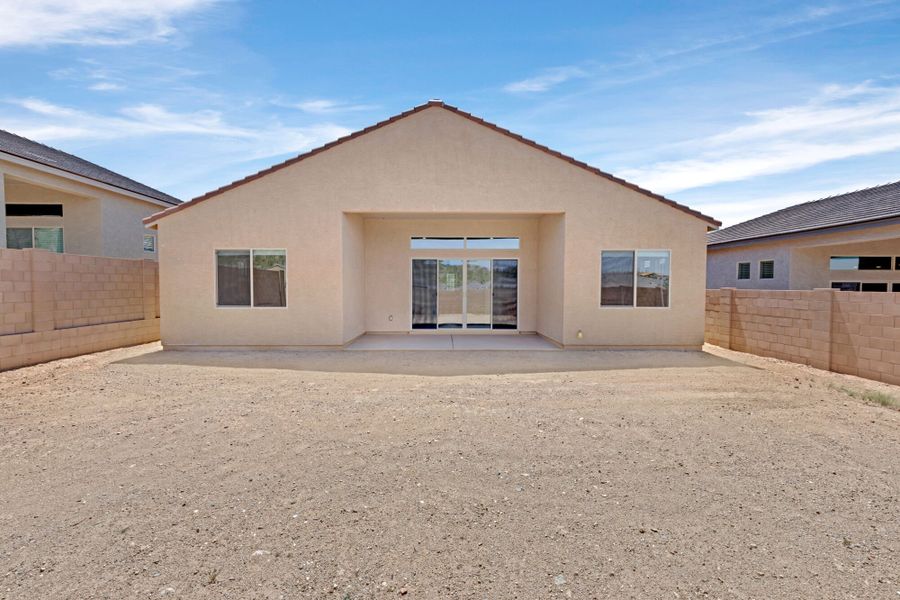 Exterior details and patio area of a home in Saguaro Reserve II, Marana (Image 4).