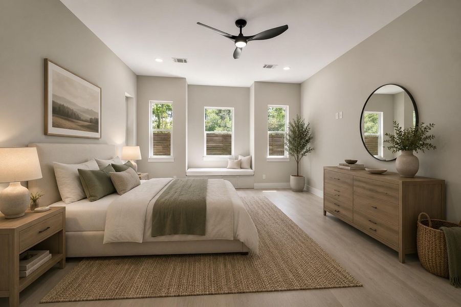 Furnished interior view inside a new home in , Tomball (Image 10). Furnished interior view inside a new home in , Tomball (Image 10).