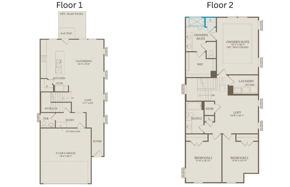 2D floor plan layout of this home in Everton, Durham, NC (Image 5).