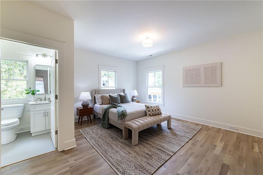 Furnished interior view inside a new home in , Atlanta (Image 52).